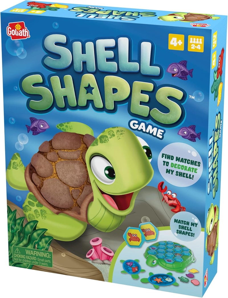 Goliath Shell Shapes Game  Develops Memory and Matching Skills As Players Find Matches to Decorate The Turtles Shell by Goliath  Blue - Image 4
