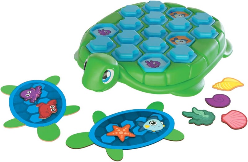 Goliath Shell Shapes Game  Develops Memory and Matching Skills As Players Find Matches to Decorate The Turtles Shell by Goliath  Blue - Image 2
