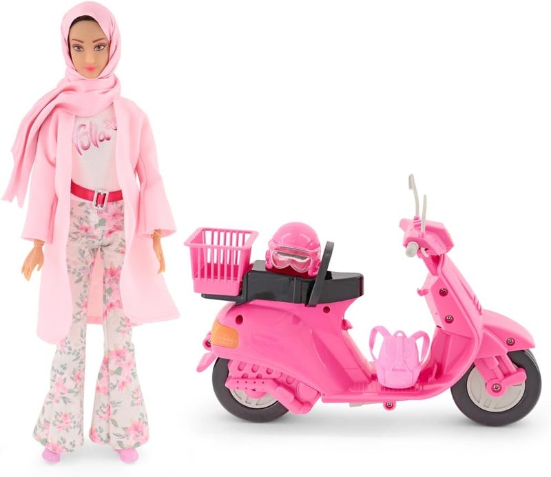 Fulla Doll with Pink Motorbike Set - Image 4