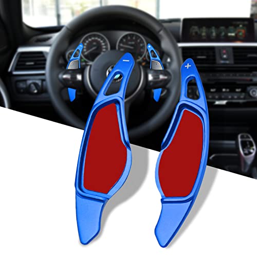 Jaronx Compatible With BMW Paddle Shifter Extension 3G205G306G317G118G14X3 G01X4 G02X5 G05X6 G06X7 G07Z4 G29G SeriesMetal Steering Wheel Paddle Shifters for BMWSporty Blue