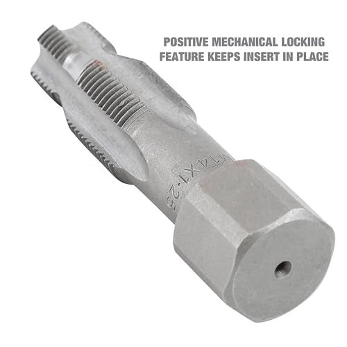 OEMTOOLS أداة OEMTOOLS 25647 لإصلاح شمعات الإشعال، مجموعة مكونة من 5 قطع، مثقاب خيوط M14-1.25 وإدخالات خيوط، تشمل 3 إدخالات خيوط، 1 مثقاب، وأداة تشكيل واحدة - Image 5