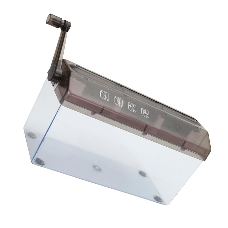 Blue Manual Hand Shredder Portable Paper Cutter Small Cutting Machine - Image 2