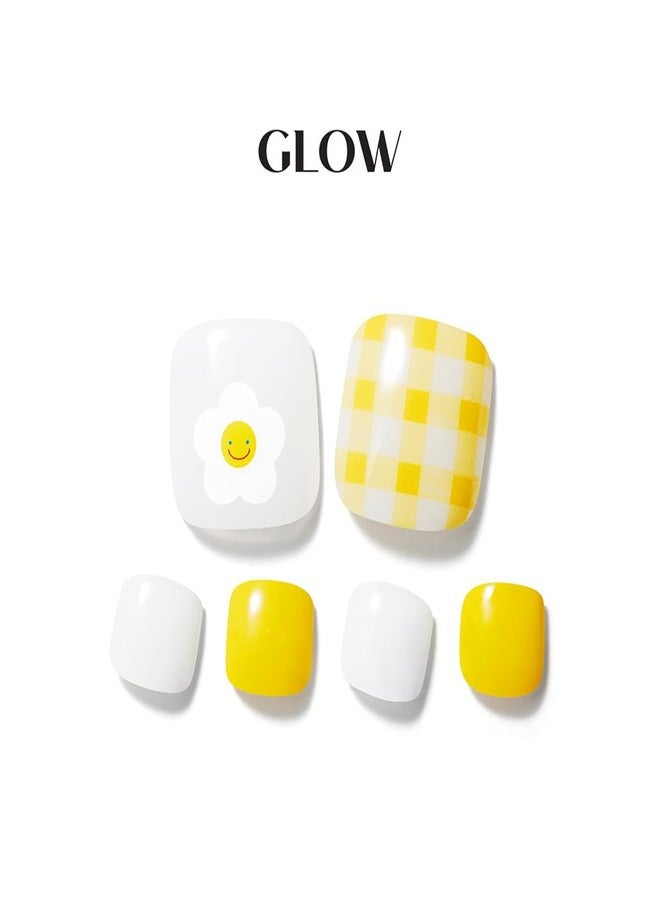 داشينج ديفا طلاء أظافر ديزي بيكنيك من داشينج ديفا جلو | أظافر لاصقة قصيرة مربعة الشكل | أظافر جل لاصقة تدوم طويلاً - Image 2