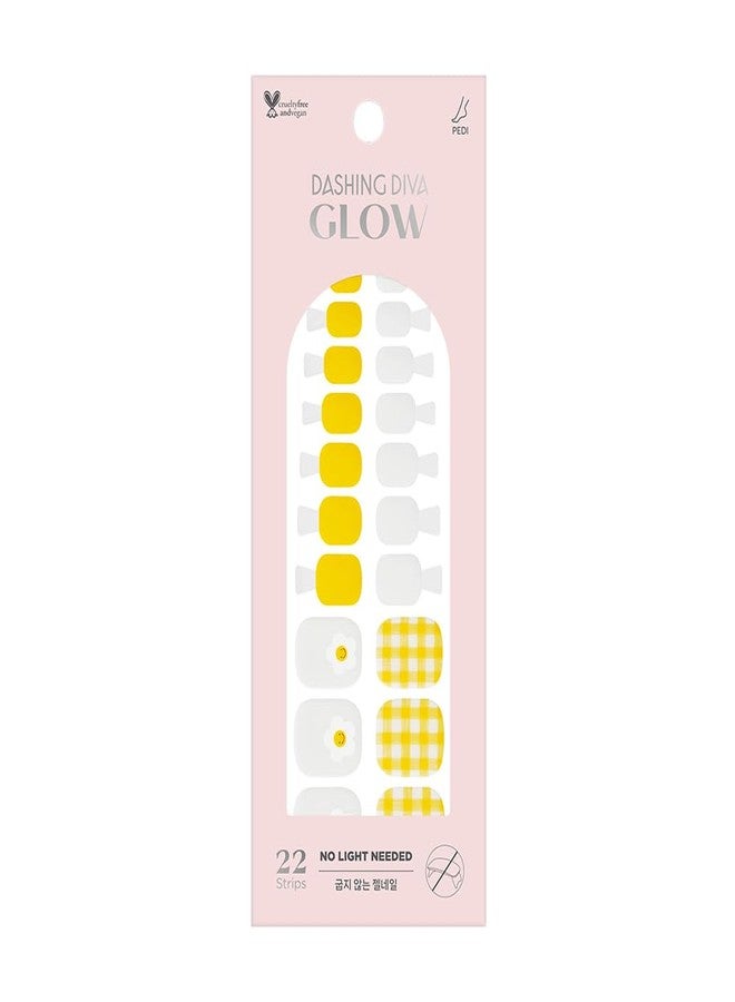 داشينج ديفا طلاء أظافر ديزي بيكنيك من داشينج ديفا جلو | أظافر لاصقة قصيرة مربعة الشكل | أظافر جل لاصقة تدوم طويلاً - Image 1