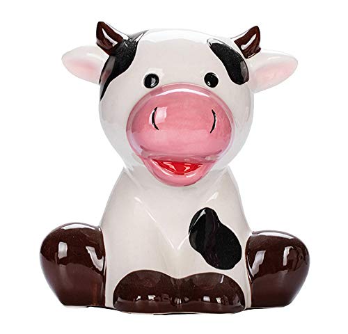 Mathew O Ceramic Cow Money Bank Piggy Bank OrnamentHome Decoration - Image 1