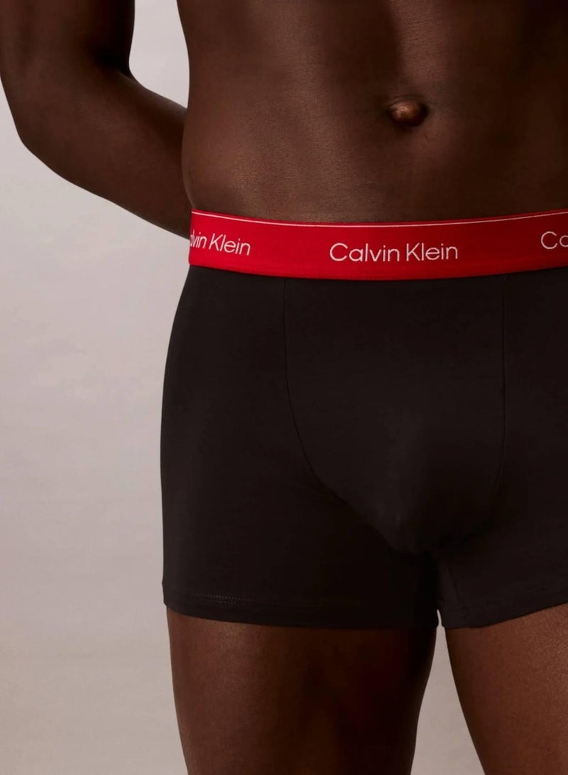 كالفن كلاين طقم سراويل داخلية Icon Cotton Stretch من 3 قطع - Image 4