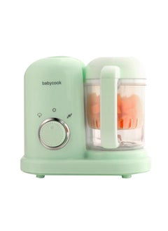 Beauenty 2-in-1 Baby Food Maker,Baby Food Blender Electric Steamer Food Supplement Cooking Mixing Mini Food Grinder Cooking，Green  - Image 1