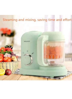 Beauenty 2-in-1 Baby Food Maker,Baby Food Blender Electric Steamer Food Supplement Cooking Mixing Mini Food Grinder Cooking，Green  - Image 2