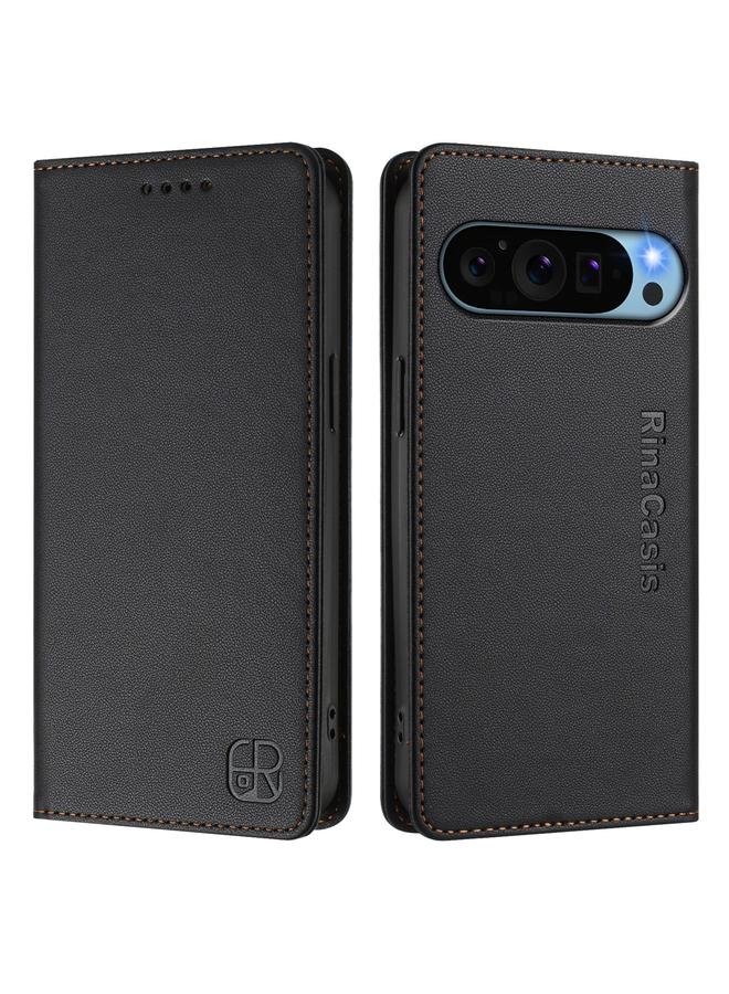 اس-توب جراب هاتف Google Pixel 9 Pro XL RC01 من الجلد ثنائي الطي مع خاصية الشفط المغناطيسي بتقنية RFID - Image 2