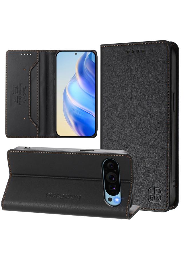 اس-توب جراب هاتف Google Pixel 9 Pro XL RC01 من الجلد ثنائي الطي مع خاصية الشفط المغناطيسي بتقنية RFID - Image 1