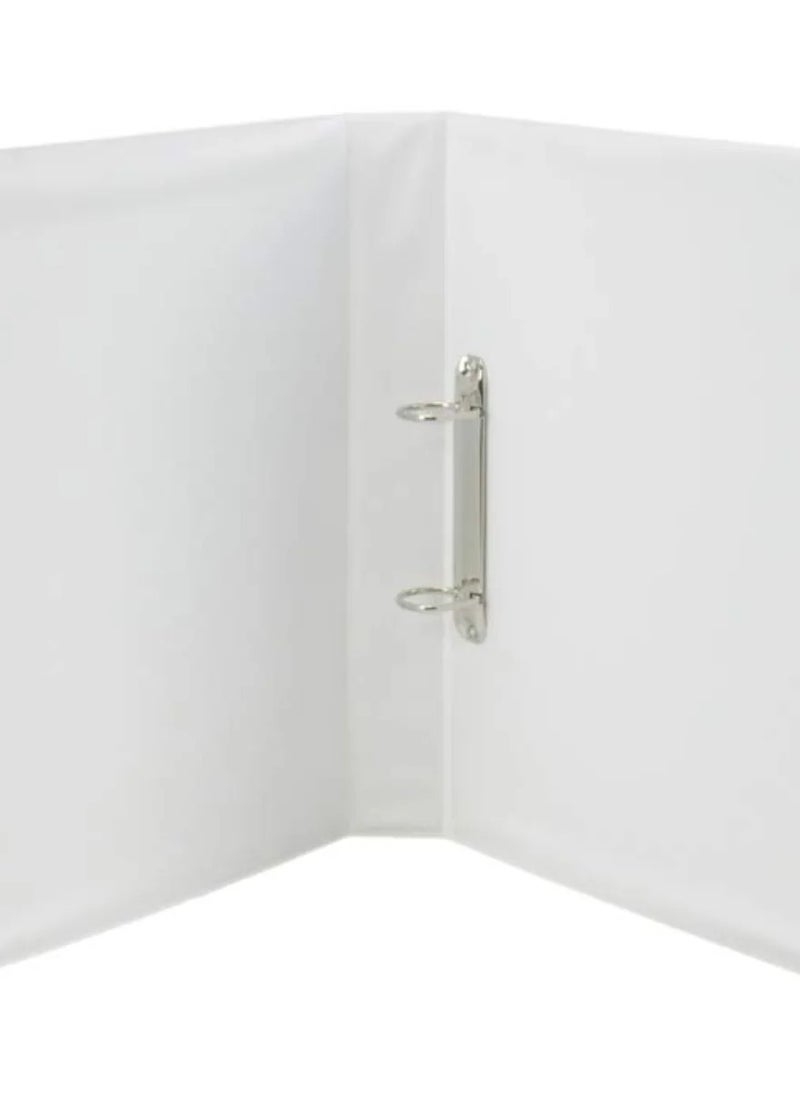PARTNER Two Ring Presentation Ring Binder White 50mm Spine  - Image 2
