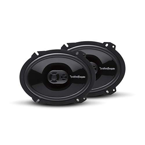 Rockford Fosgate P1683 Punch 6"x8" 3-Way Coaxial Full Range Speakers - Black (Pair) - Image 1
