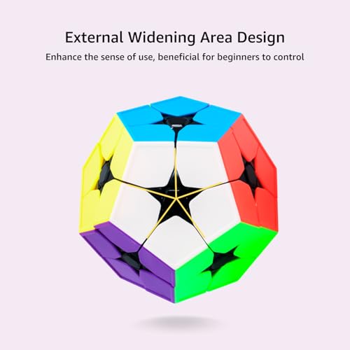 Cubelelo Drift Megaminx 2x2 Stickerless Speedcube Puzzle for Kids & Adults | 12 Sided Unique Challenging Puzzle with Adjustable Tension & Anti-pop Design - Image 3