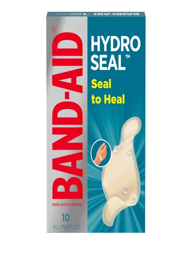 BAND-AID Brand Hydro Seal Adhesive Waterproof Bandages, Hydrocolloid Gel Patch for First Aid, Faster Healing for Minor Blisters, Cuts & Scrapes, 10 Count - Image 1
