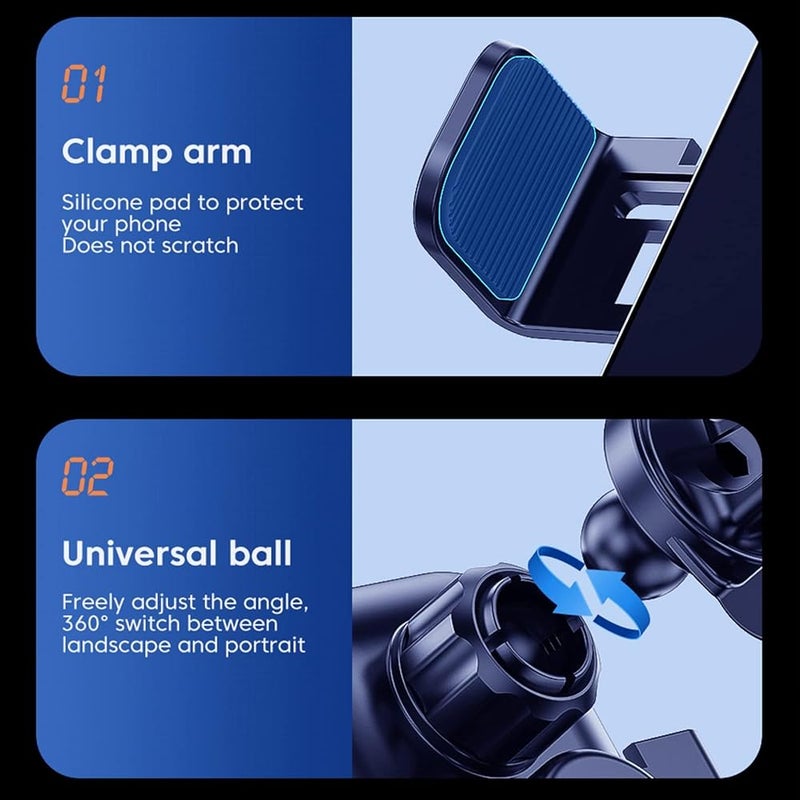 Wireless Charger for Car, 15W Auto-Clamping Charger Mount, 360° Adjustable Air Vent Car Charging Holder, Fit for smartphone 14 13 12 11 10 8 Pro Max Xs, smartphone S &Note Series etc - Image 5
