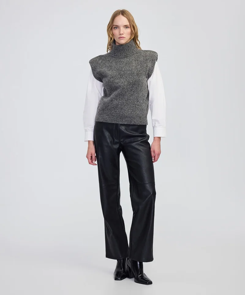 Ipekyol  Knit Vest with Shoulder Pads for Women | Best Price UAE