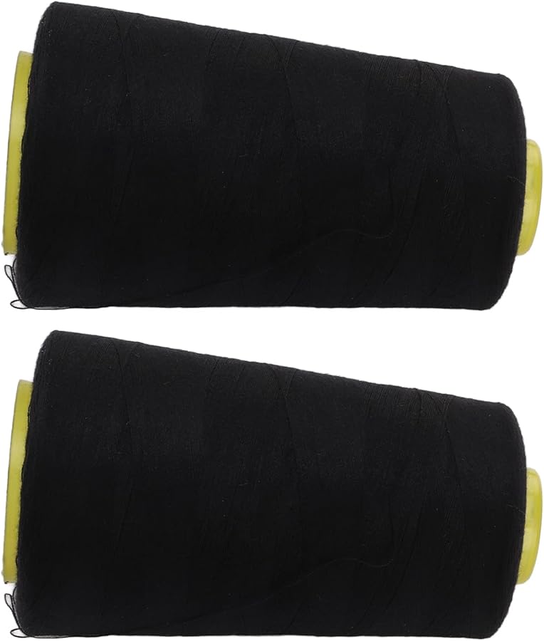 خيط خياطة سيرجر بوليستر أسود 2 قطعة 402 - Image 5