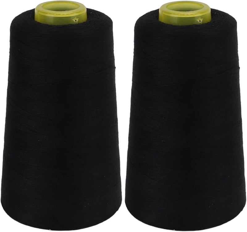 خيط خياطة سيرجر بوليستر أسود 2 قطعة 402 - Image 2