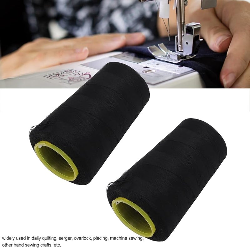 خيط خياطة سيرجر بوليستر أسود 2 قطعة 402 - Image 3