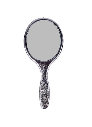 Designer Makeup Mirror With Handle Mirror Handheld Light Weighted Mirror For Travelling Silver 25 Grams Pack Of 1 - pzsku/Z18AD57C9B97F1DDA9677Z/45/_/1690022631/11b3aaa4-0f33-4a43-afca-1f72c6cf482b