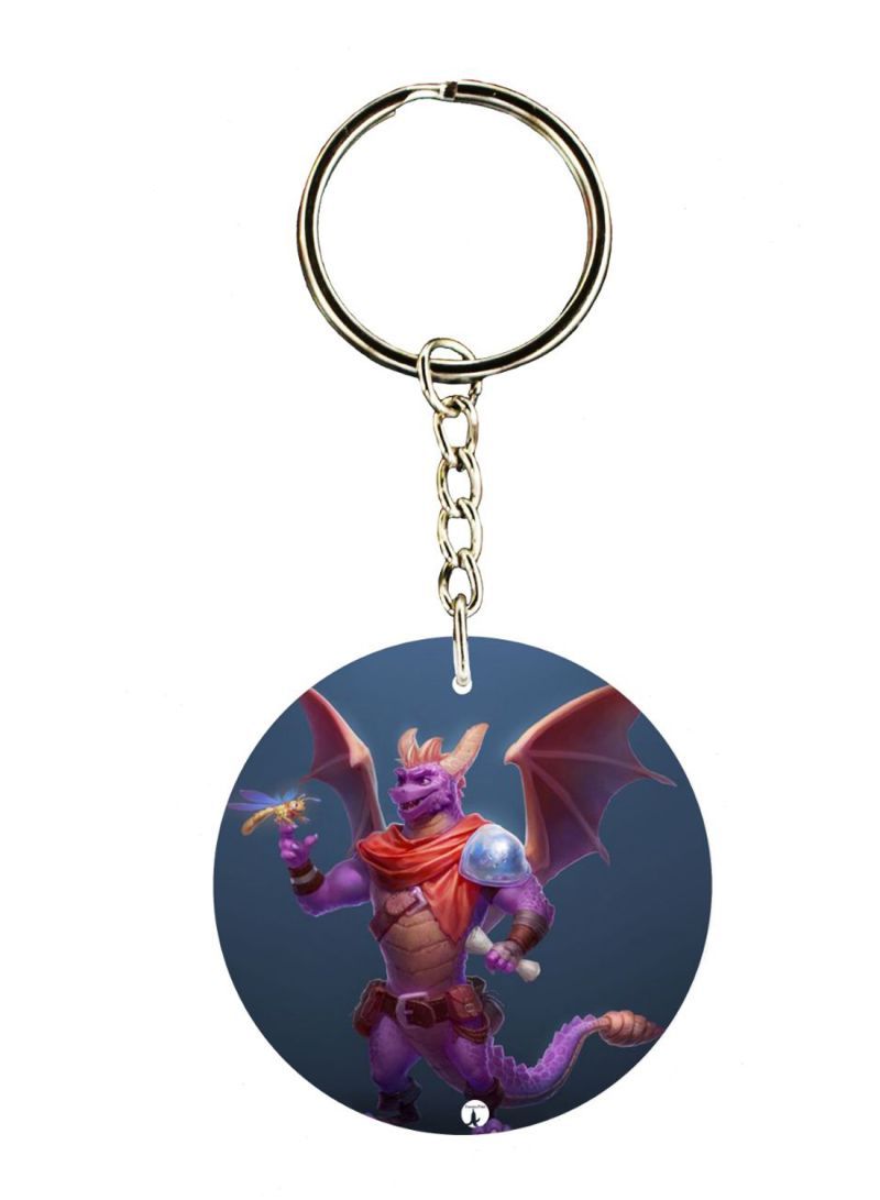 Spyro Printed Keychain