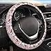 FJyuanqi Dachshund Flower Floral Steering Wheel Cover Universal Car Interior Accessories for Women Men 15 Inch Anti Slip Breathable Odorless Neoprene Decor Car SUV Sedan Vans Truck Protector - Image 2