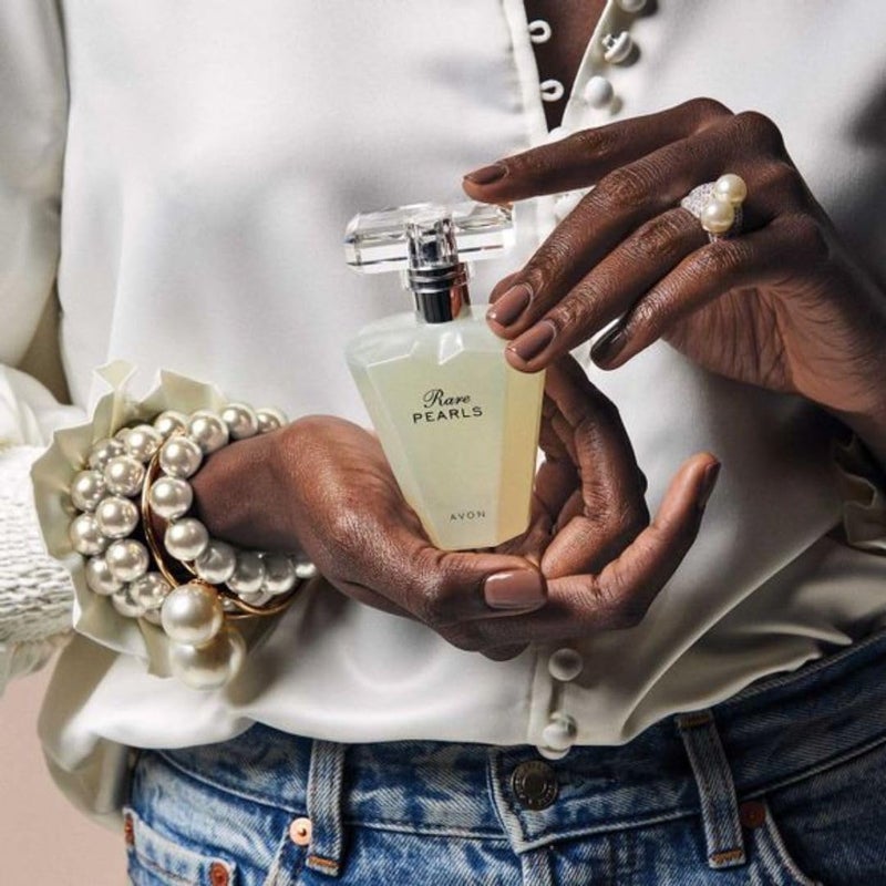 AVON Rare Pearls Eau De Parfum Spray for Women, 1.7 fl oz, Elegant Soft Floral Fragrance with Magnolia, White Pepper and Rosewood, Long Lasting and Timeless Scent - Image 2