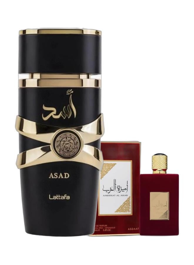 Lattafa Asad & Ameerat Al Arab Oud Combo (100ml + 100ml) - Image 1