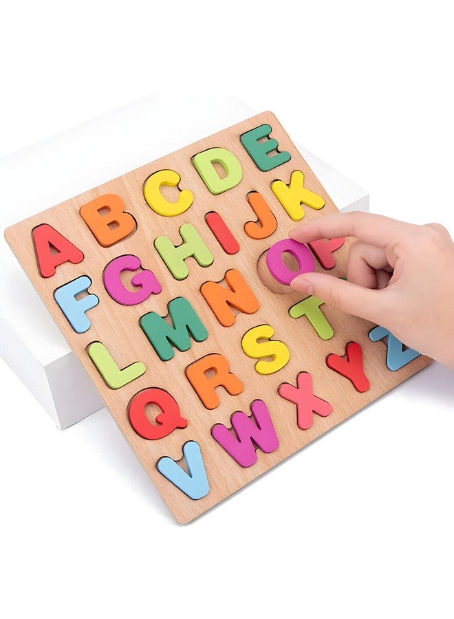 Boniry BONIRY ABCD Toys for Kids, Number and Shape Puzzles, Toddler Activity Toys, Alphabets Learning, Gift, Wooden Puzzles for Age 2 (ABCD, Numbers and Shape)  - Image 4