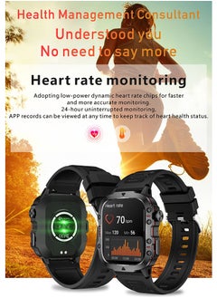 JOYFOCUS QX11 Full Screen Touch Smartwatch With Bluetooth Call, 1.96 "Display, Suitable For Android 4.4 And Ios 9.0 And Above, Apple 5s And Above (Black)  - Image 4
