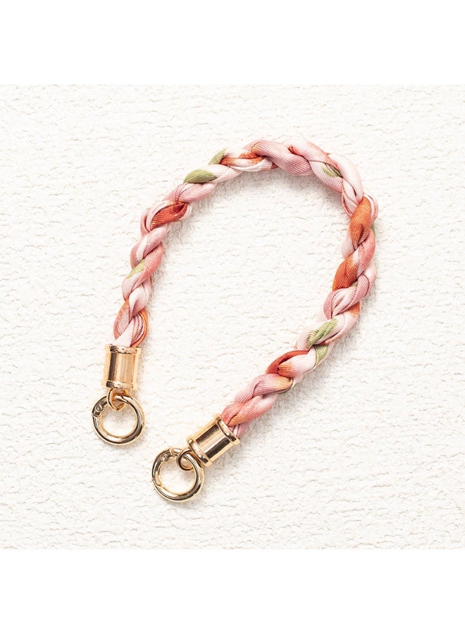 NIBEMINENT Beaded Phone Lanyard, Anti Lost Removable Wrist Strap, Chain Scarf Bracelet Pendant, Phone Keychain Lanyard,14/Orange