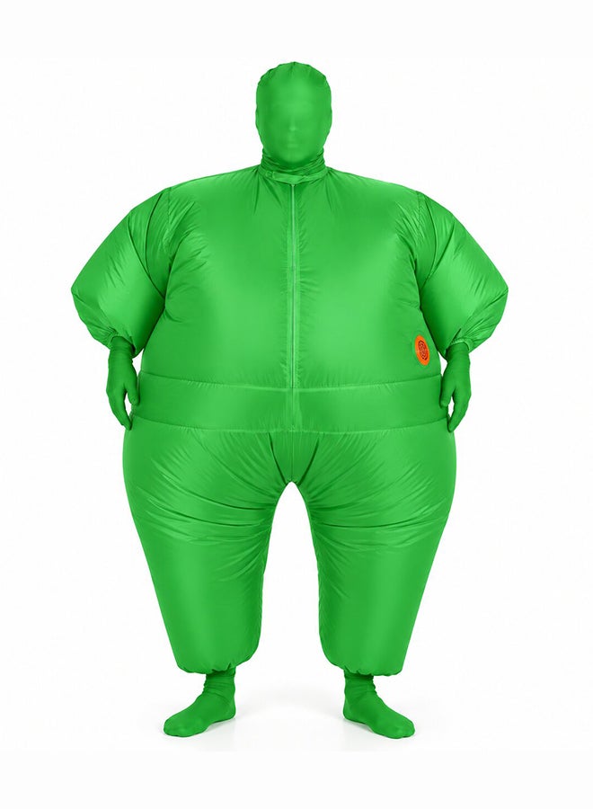 Inflatable Funny Full-Body Costume – Oversized Party Suit For Halloween, Carnival & Costume Events Free Style - Green - Image 2