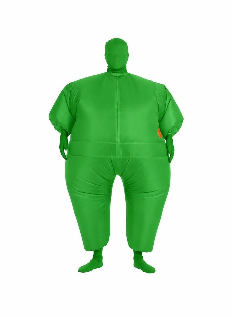 Inflatable Funny Full-Body Costume – Oversized Party Suit For Halloween, Carnival & Costume Events Free Style - Green - Image 1