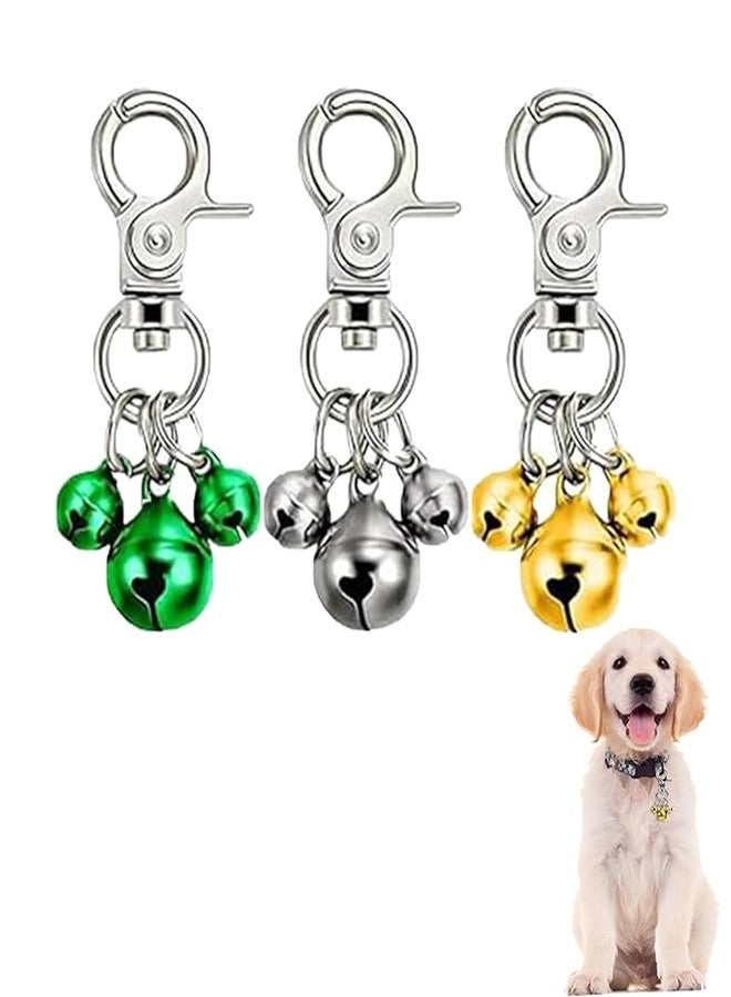 KalamkariX 3 PCS Dog Bells for Neck, Antique Cross-Shaped Pet Collar Bells, Lightweight and Durable for Small Dogs and Cats, Indoor and Outdoor Use, DIY Keychain Accessories - Image 1