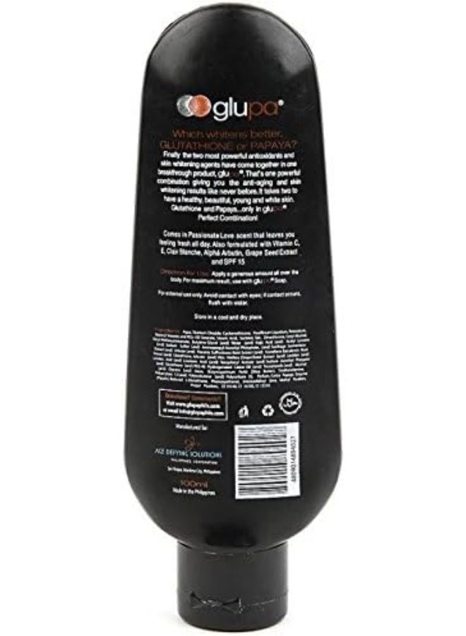 Glupa Glutathione + Papaya Whitening Lotion 100ml - Image 2