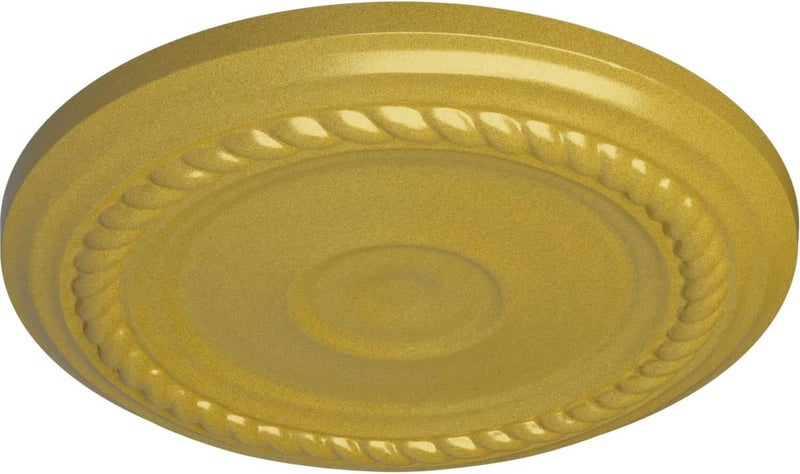 Ekena Millwork CM07ALRGS 7-7/8" x 3/4" Small Alexandria Ceiling Medallion, Rich Gold - Image 2