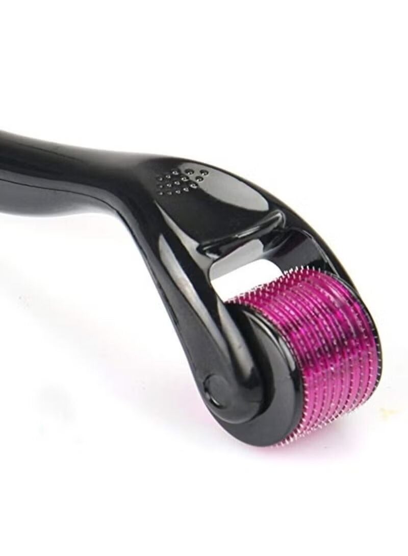 Loquat Face Wrinkles And Hair Loss Treatment Roller Black/Pink - Image 3