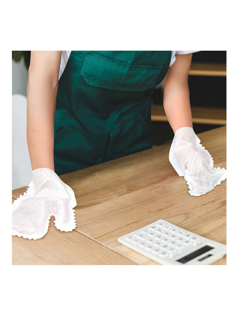 Y&D Microfiber Dusting Cloths Gloves, Dust Wipes, Feather Dusters, Grabs and Locks in Dust, Pet Hair Cleaning Possible Dual-Sided Disposable Gloves (40 Pieces) - Image 5