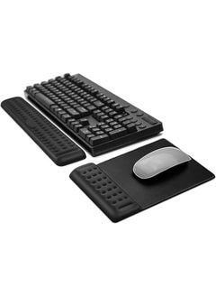 Wrist Rest Keyboard Wrist Rest Mouse Pad With Wrist Support Gliding Palm Rest Memory Foam Gaming Wrist Pads Sets Ergonomic Large Palm Rest Pain Relief For Computer Office Home