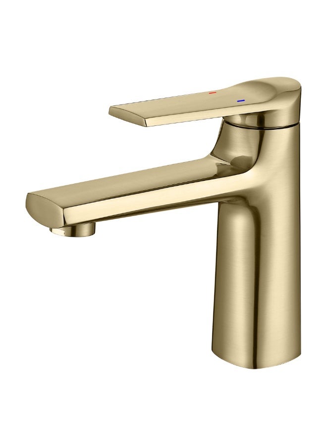 واي دي خلاط حوض حمام عصري بمقبض ذراع واحد، مصنوع من النحاس الصلب، تصميم يُثبّت على سطح الحوض، مزود بخرطوشة سيراميك موفرة للمياه، تركيبات حمام متينة مقاومة للصدأ لتجديد منزلك - Image 1