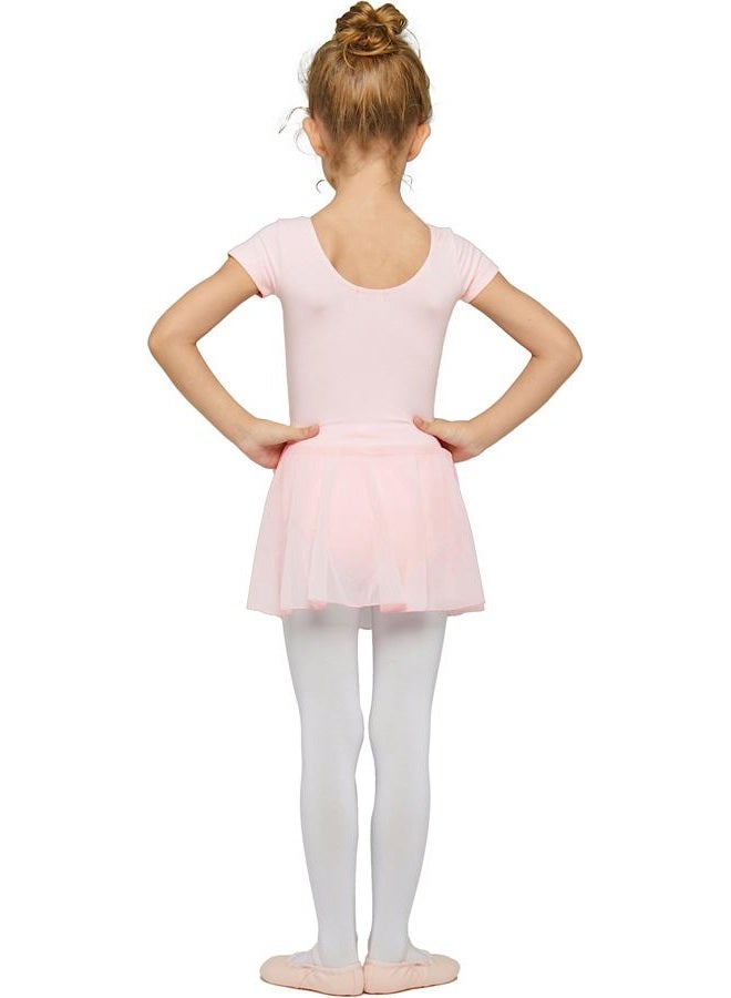 MdnMd Dance Ballet Skirt Leotard for Girls Child Ballerina Costume Dress (Ballet Pink, Age 6-8) - Image 5