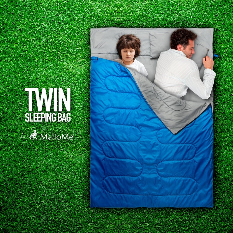 MalloMe Sleeping Bags for Adults Cold Weather & Warm - Backpacking Camping Sleeping Bag for Kids 10-12, Girls, Boys - Lightweight Compact Camping Essentials Gear Accessories Hiking Sleep Must Haves - Image 3