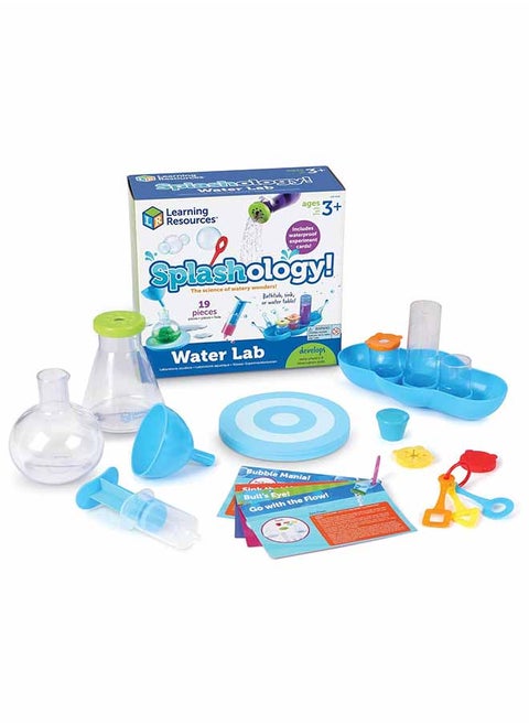 Learning Resources Splashology! Water Lab Science Kit, STEM Playtime, Activities, 19 Pieces, Ages 3+