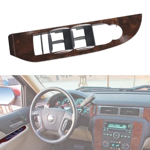 omoZone Window Switch Bezel Cover Front Left Driver Side Compatible with 2007-2009 Chevy Chevrolet Suburban Silverado Tahoe Avalanche,GMC Yukon XL Replaces 25924151 20877646 Door Switch Panel Trim - Image 4