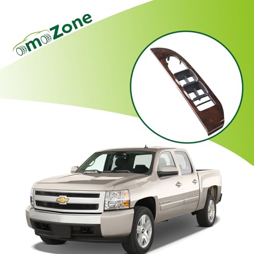 omoZone Window Switch Bezel Cover Front Left Driver Side Compatible with 2007-2009 Chevy Chevrolet Suburban Silverado Tahoe Avalanche,GMC Yukon XL Replaces 25924151 20877646 Door Switch Panel Trim - Image 2