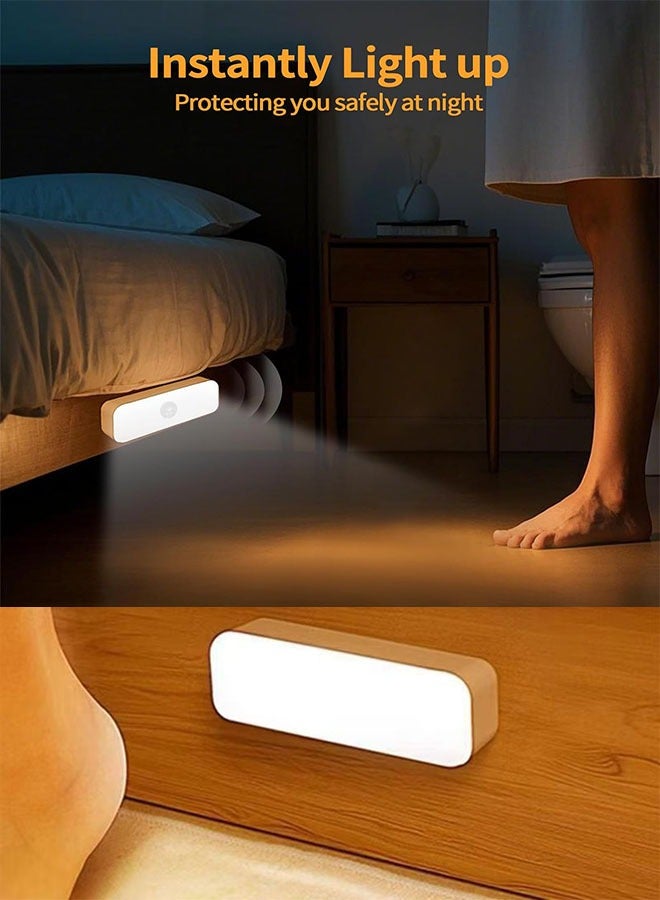 LED Sensor Night Light 100 lumens Warm Light Protect Eye Rechargeable with Magnet for Bedroom Cabinet, Corridor, Bathroom Lighting  - Image 4