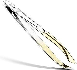 llano Tweezers, Professional Precision Eyebrow Tweezers for Women and Men, Stainless Steel Slanted Hair Removal - Image 1