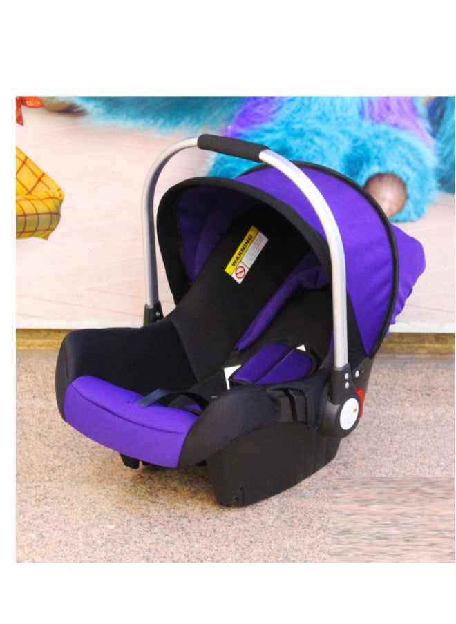 Generic TOYS-EGYPT Stage 1 Stainless Steel Car Seat, Portable Infant Car Seat, 3-Point Safety Harness and Side Impact Protection, Suitable for Babies 0-13kg, SQ001 (Purple) 