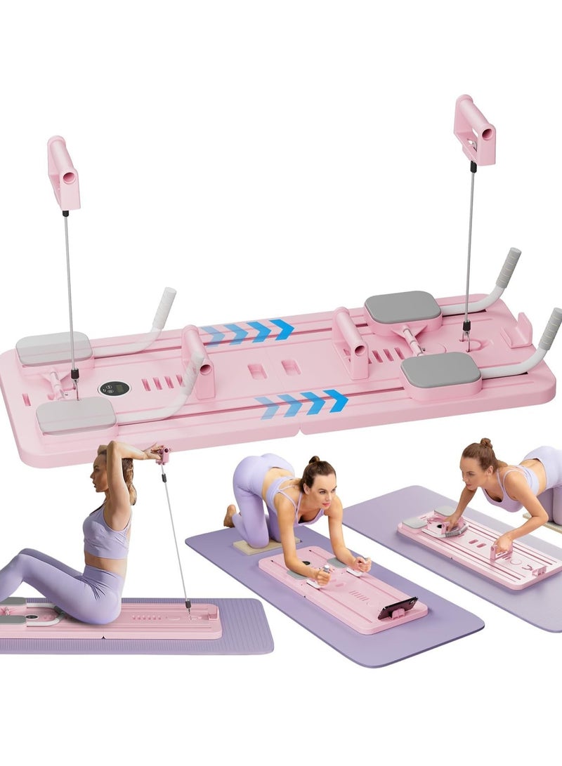 Rabos Multifunctional Sliding Pilates Reformer Board with Timer Ab Core Workout Trainer Machine - Image 1