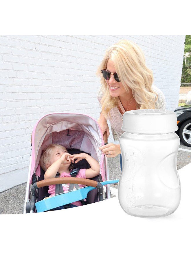 Generic - 8 PCS Breastmilk Bottles with Leakproof Lid Wide Neck BPA-free 180ml/ 6.1oz Breast Milk Collecting Storage Bottle for Home Work Travel - Image 1
